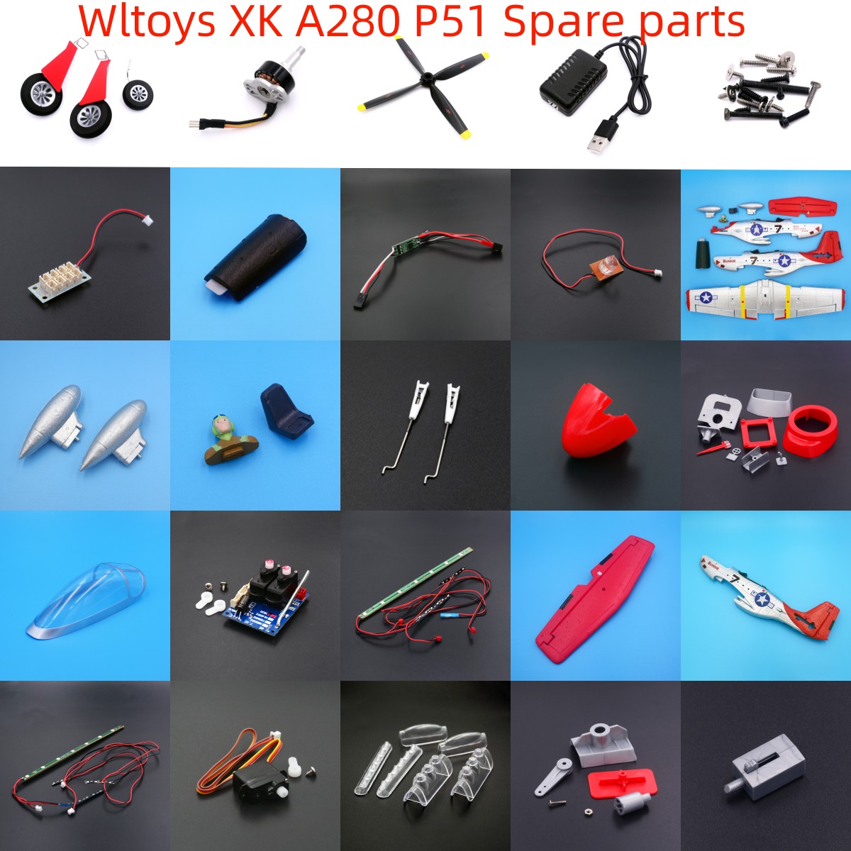 Drone Racing Flag - Wltoys XK A280 P51 zdalnie sterowanego